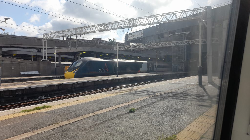 Arriving into London Euston on an Avanti Pendolino